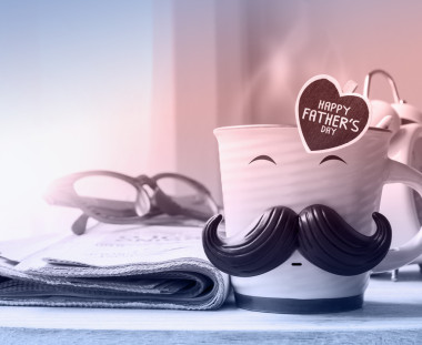 快樂的父親一天概念圖片