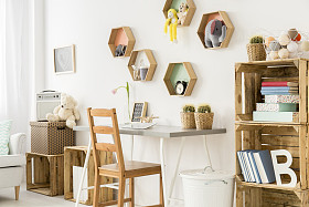 What would make your room more comfortable? Wooden furniture