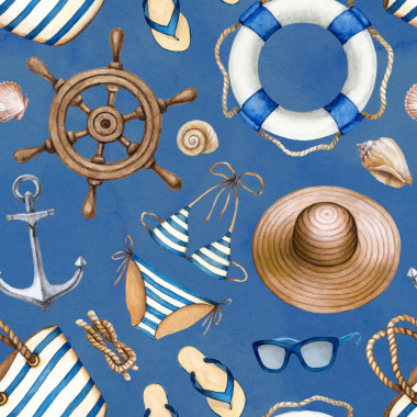 水彩的海洋模式