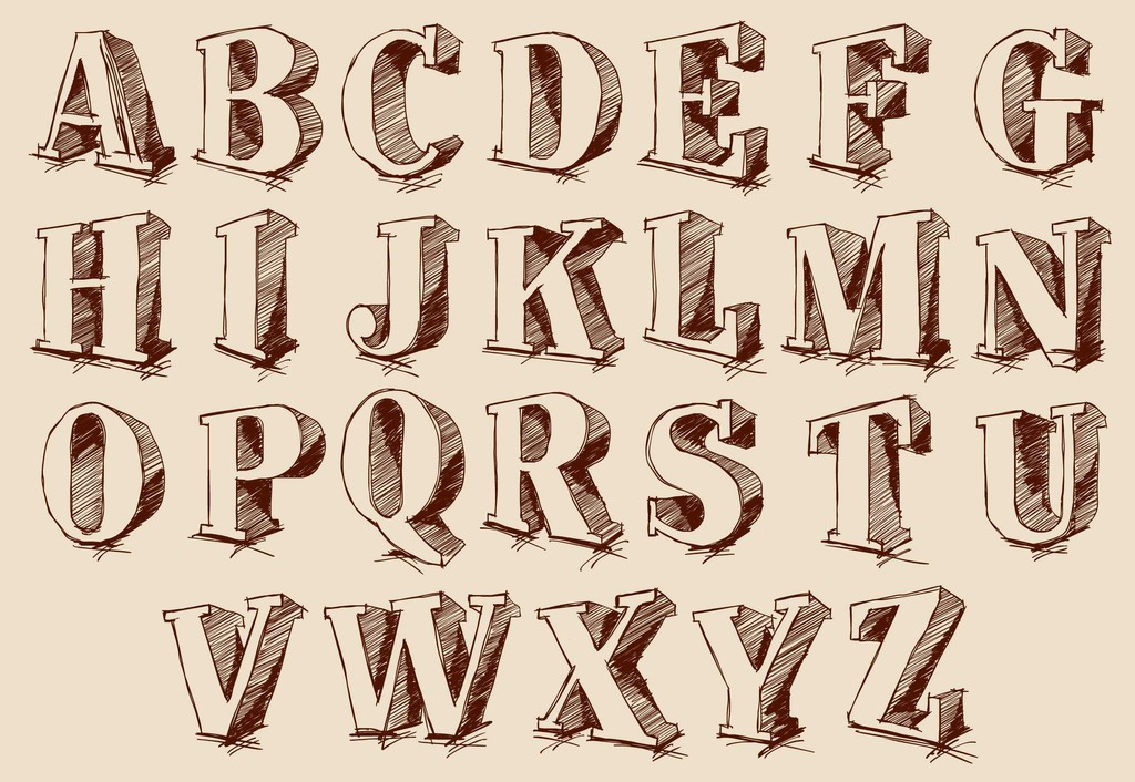 一组字体
