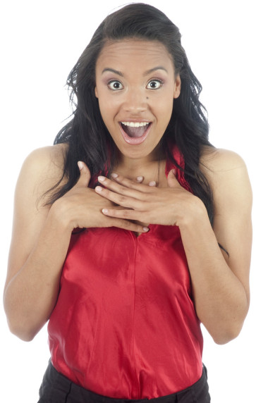 美麗的非洲裔美國女人微笑圖片