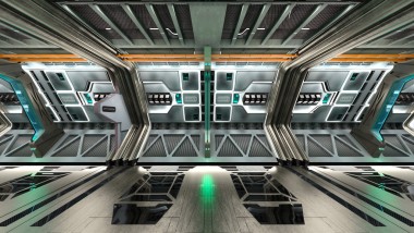 3d cg 渲染的空間站圖片