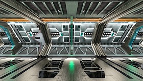 3d cg 渲染的空间站图片