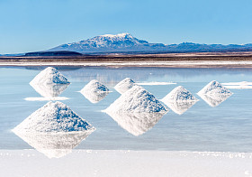 咸水湖-salar de 在玻利维亚的乌尤