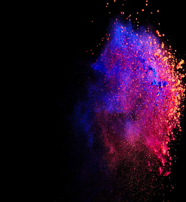 五彩缤纷的颜料飞溅图片