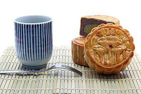 月亮蛋糕餐图片