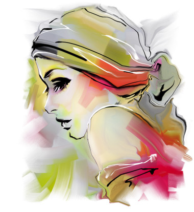 時(shí)尚女人肖像