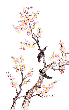 中国传统绘画的梅花