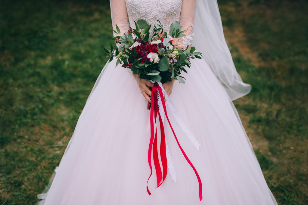 新娘手中的花束