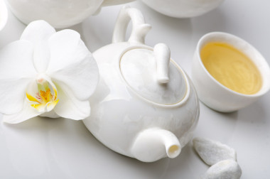 白茶靜物圖片