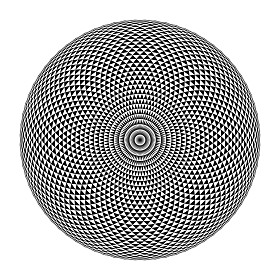 黑色和白色圆形图案