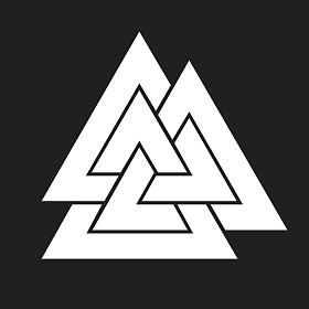 Valknut 符号孤立照片