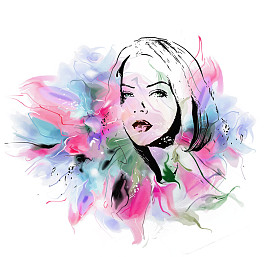 时尚女人肖像图片