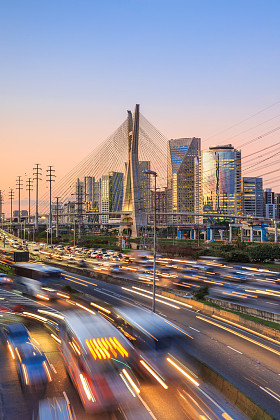 The Otavi Frias Oliveira Bridge in Sao Paulo, Brazil