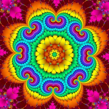 多彩的抽象背景与花卉圆装饰。你 ca 多彩的抽象背景与花卉圆装饰。你 ca