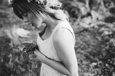 憂郁的年輕女孩