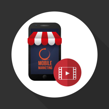 市場營銷在線設計。電子商務圖標。孤立的插畫、 矢量