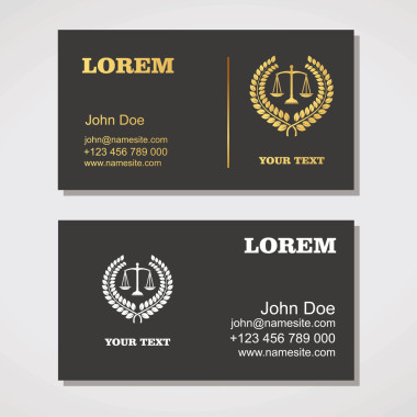 律师事务所，律师事务所律师服务。名片设计模板的四大