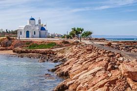 Orthodox Church near Protaras and Gavo Greco, Cyprus