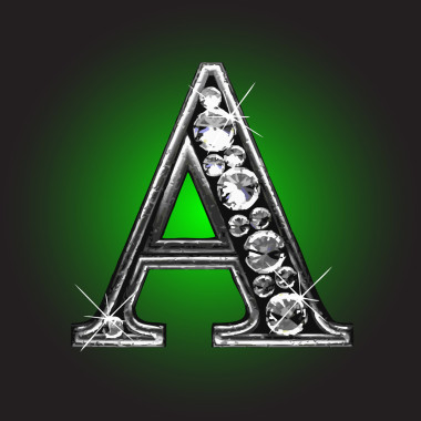 與鉆石銀矢量圖