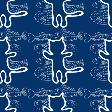 無縫模式的貓和