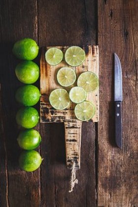 绿色柠檬组图片