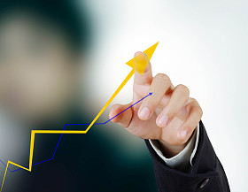 业务统计数据图用触摸