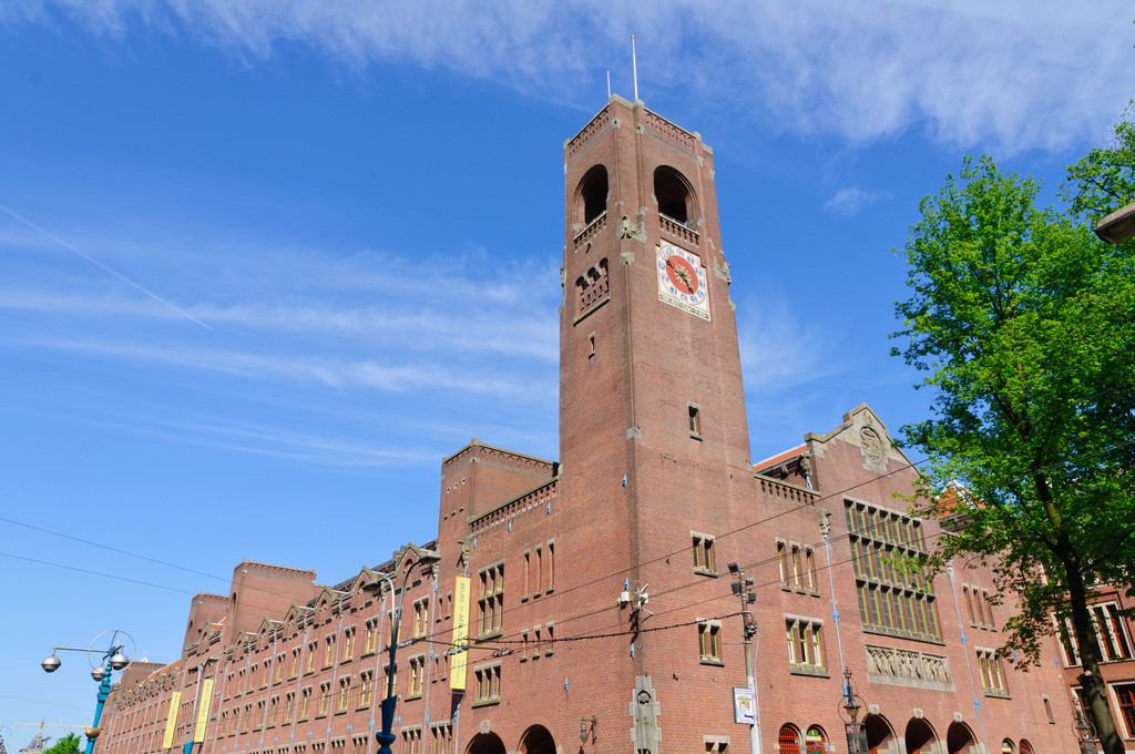 beurs 范 berlage （老股票交易所） 在阿姆斯特丹，荷兰