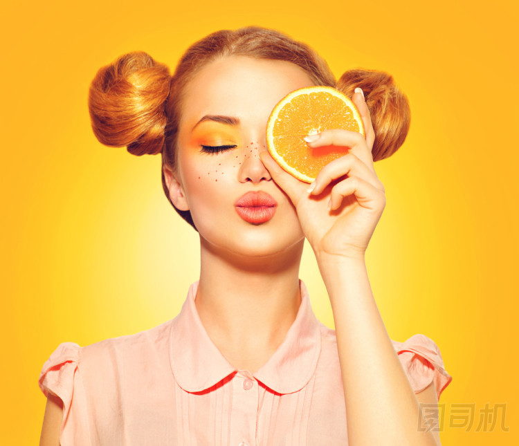 女模特需要多汁橙圖片