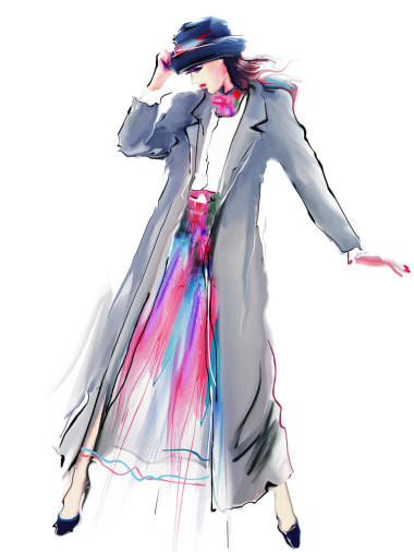 時(shí)髦的衣服的女人圖片