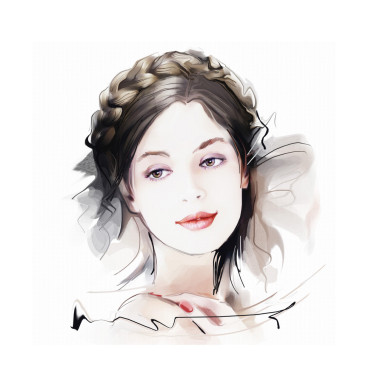 可爱的年轻女子