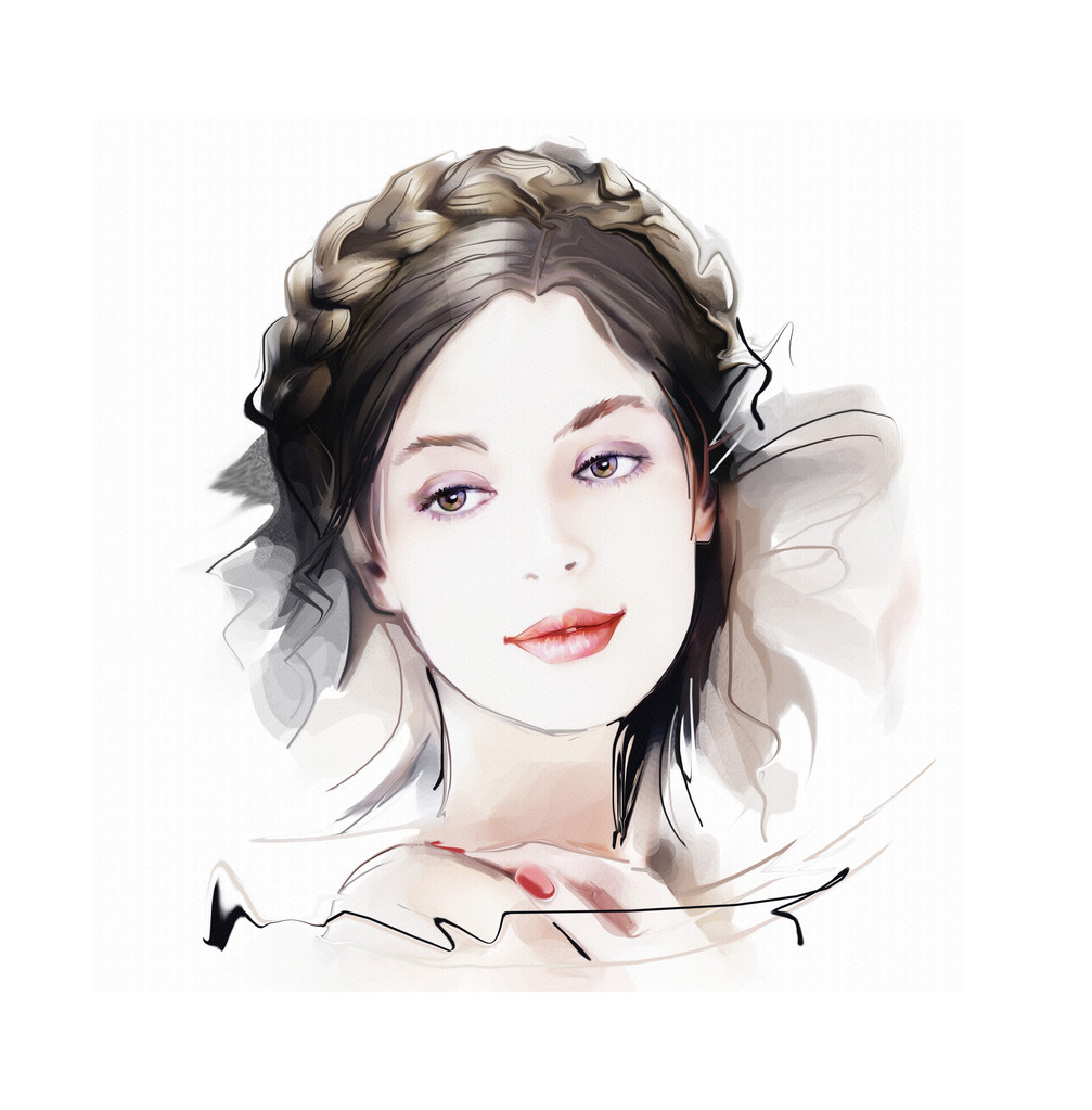 可爱的年轻女子
