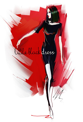 时髦的衣服的女人图片