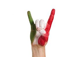 手意大利标志符号的角