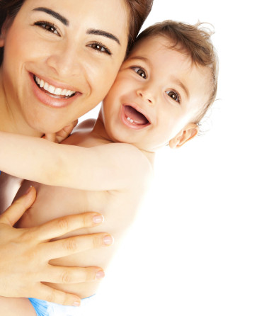 幸福的家庭，笑的臉