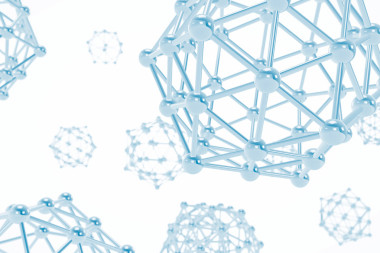 科學抽象的分子。3d 渲染