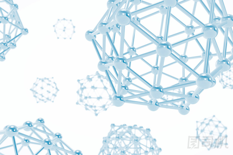 科學抽象的分子。3d 渲染