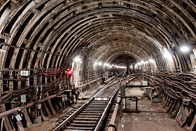 地铁隧道。基辅，乌克兰。基辅，乌克兰