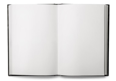 打開(kāi)空白筆記本 圖片