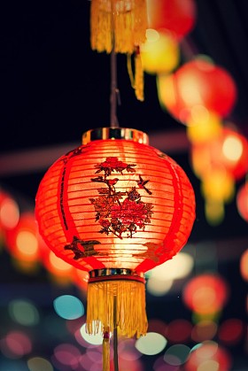 灯的中国新的一年，中国的灯
