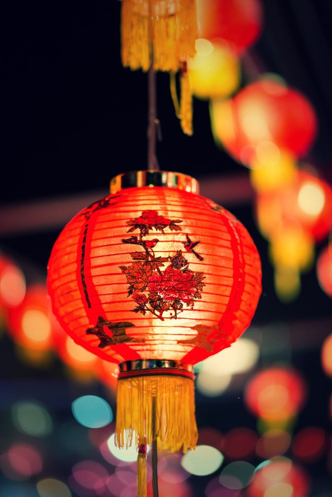 灯的中国新的一年，中国的灯