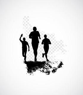 慢跑，运动图