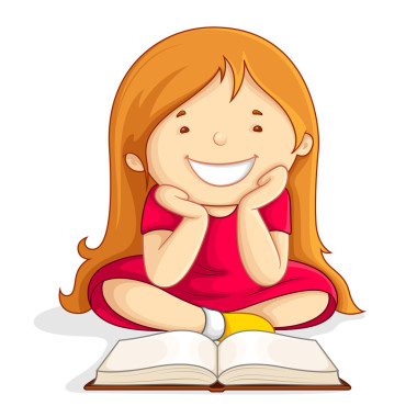 孩子讀打開的書
