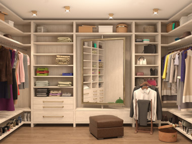 白色，更衣室，現(xiàn)代住宅的室內(nèi)。它制作 3d 圖案