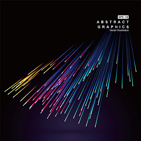 点和线组成的径向抽象图形.图片