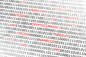 加密的货币背景图片