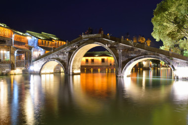 烏鎮(zhèn)的夜景圖片