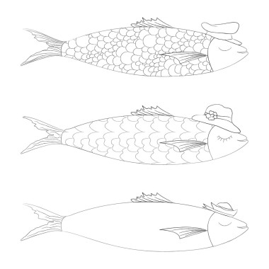 傳統(tǒng)的葡萄牙沙丁魚圖標(biāo)圖片