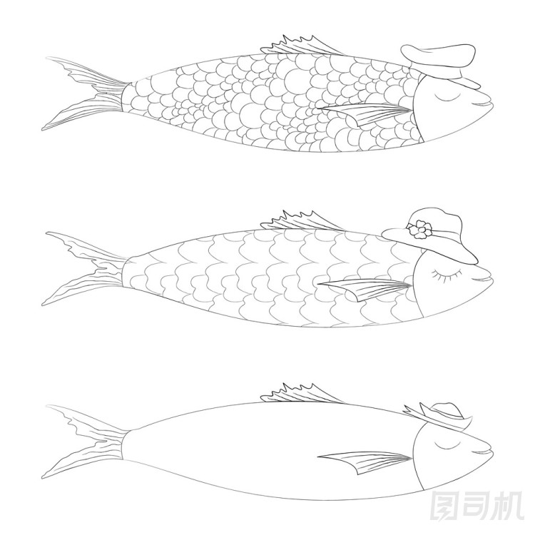 傳統(tǒng)的葡萄牙沙丁魚圖標圖片