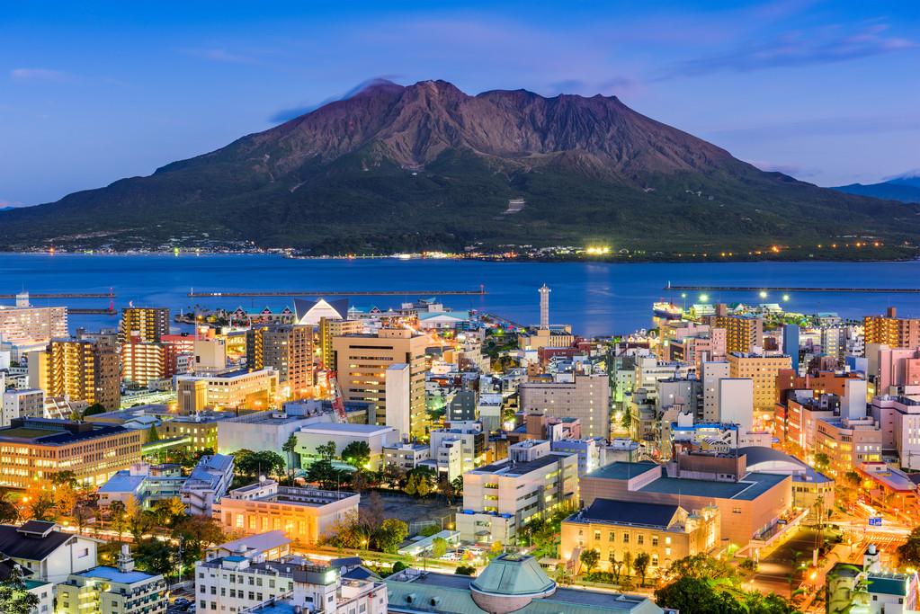 日本鹿儿岛天际线图片